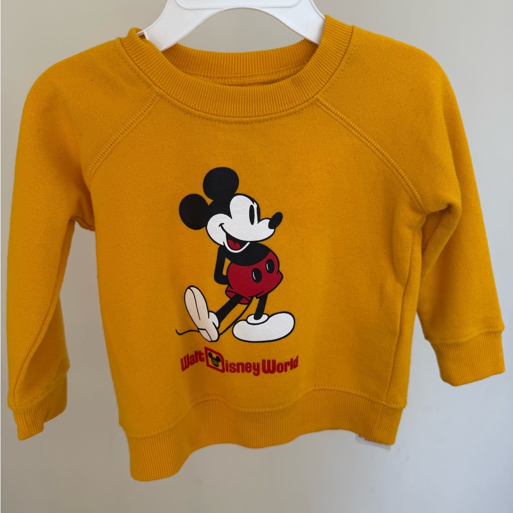 Disney Kids Yellow Mickey Mouse Sweatshirt